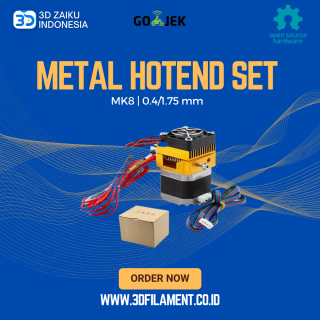 Reprap 3D Printer MK8 Extruder All Metal Hotend Set 0.4/1.75 mm